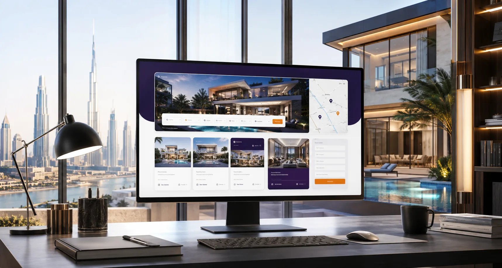 Modern luxury property designed to attract real estate buyers